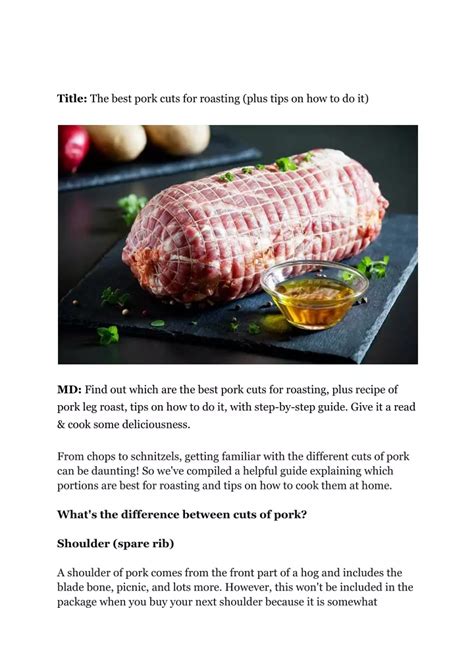 The best pork cuts for roasting (plus tips on how to do it).